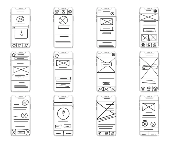 Access Cab wireframes