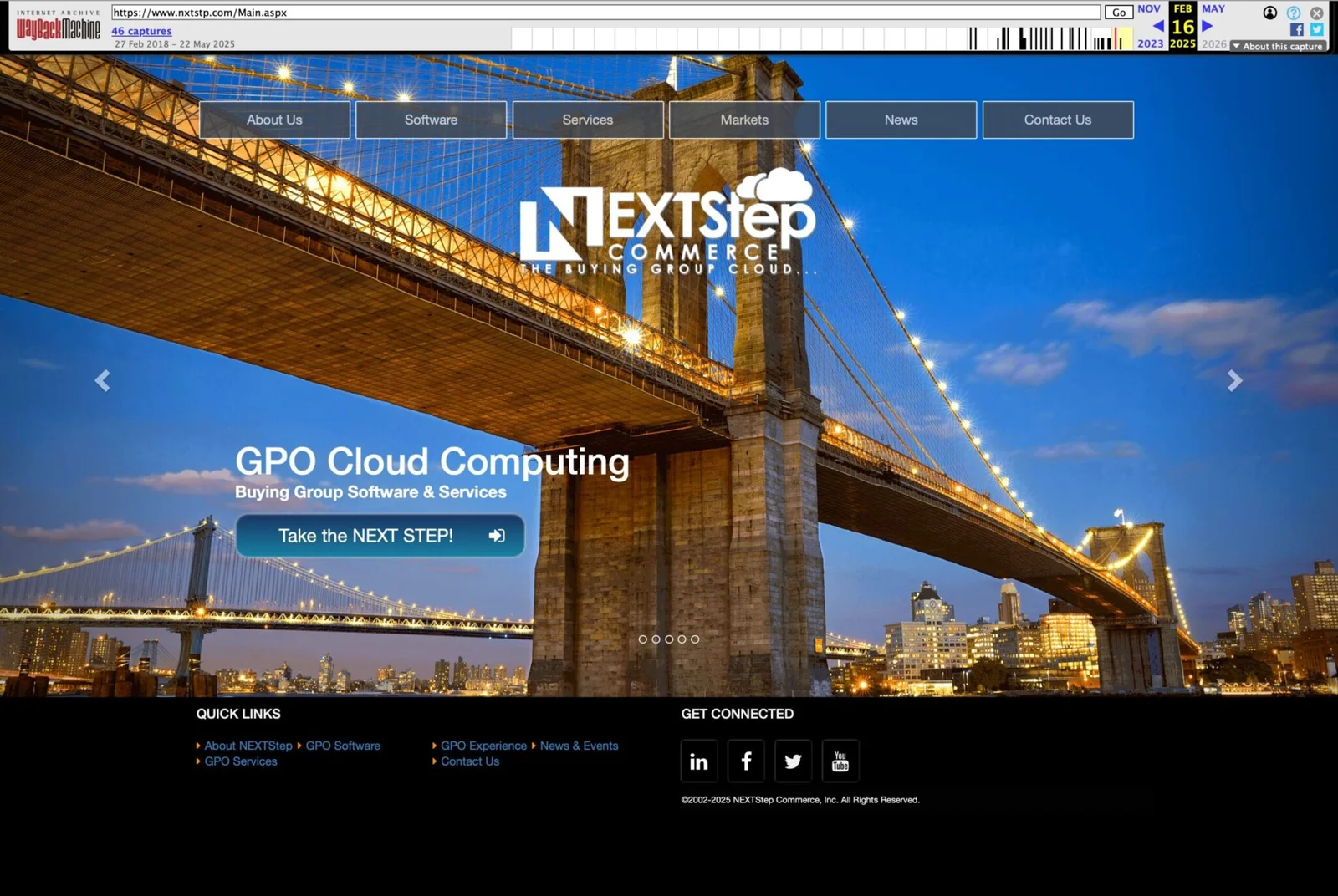 NEXTStep Commerce — before redesign